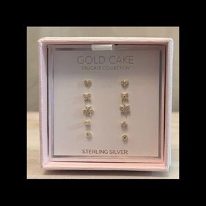 ⚡️Gold Cake Delicate Collection Five Earring Set